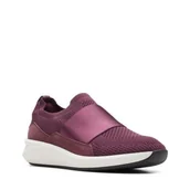 Półbuty damskie - Clarks Un Rio Knit [Merlot Combi] - Rozmiar 42 - miniaturka - grafika 1