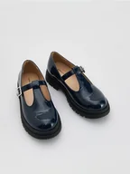 Buty dla dziewczynek - Reserved - Lakierowane loafersy - granatowy - miniaturka - grafika 1