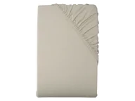 Prześcieradła - LIVARNO home Prześcieradło dżersejowe z bawełny z gumką, 140-160 x 200 cm (Beżowy) - miniaturka - grafika 1