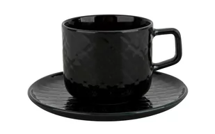 Filiżanka ze spodkiem 250 ml Marrakesz czarny - Filiżanki - miniaturka - grafika 1
