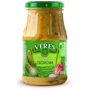 Veres - Przekąska ogórkowa z musztardą i papryczką - Produkty wegańskie i wegetariańskie - miniaturka - grafika 1