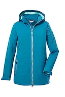 Kurtki damskie - Killtec Damska kurtka softshellowa/kurtka outdoorowa z odpinanym kapturem KOW 8 WMN SFTSHLL JCKT, ciemna aquaverde, 46, 39685-000 - miniaturka - grafika 1