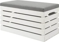 Inne meble do sypialni - Elior Biała skrzynia z siedziskiem Alva 4X- 38 kolorów - miniaturka - grafika 1