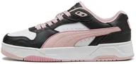 Buty sportowe męskie - PUMA Unisex RBD Break Low Sneaker, biało-poised różowy czarny, 36,5 UK, Puma Biały gotowy różowy PUMA czarny, 40 EU - miniaturka - grafika 1