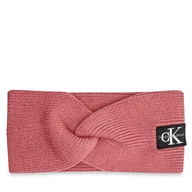 Czapki damskie - Opaska materiałowa Calvin Klein Mono Logo Patch K60K612660 Różowy - miniaturka - grafika 1