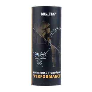 Mil-Tec - Bielizna termoaktywna Performance - Czarna - 11225002 - Bielizna sportowa męska - miniaturka - grafika 5