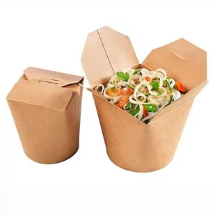Kebab boxy papier kraft 750 pojemnik na makaron 50 - Naczynia i sztućce jednorazowe - miniaturka - grafika 1