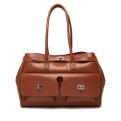 Torebki damskie - Torebka Gino Rossi EO-CLOVER-X10167 Brązowy - miniaturka - grafika 1