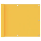 Parawany - vidaXL Parawan balkonowy, żółty, 75x600 cm, tkanina Oxford vidaXL - miniaturka - grafika 1