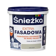 Farby wewnętrzne - Śnieżka Extra Fasadowa Farba do fasad i elewacji szary jasny 1 L - miniaturka - grafika 1