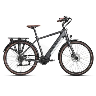 Rower Elektryczny JOBOBIKE Henry Miejski Szary - Rowery elektryczne - miniaturka - grafika 1