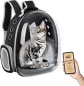 Miski dla kotów - Plecak transporter dla kota i psa przezroczysty - miniaturka - grafika 1