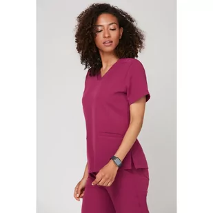 Bluza Medyczna Emily Sangria Rozmiar: L - Odzież medyczna - miniaturka - grafika 1