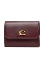Portfele - Coach Mały Portfel Damski CBF60 Bordowy - miniaturka - grafika 1