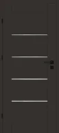 Drzwi wewnętrzne - Artens Drzwi wewnętrzne pokojowe Vinci 80 lewe czarny mat - miniaturka - grafika 1