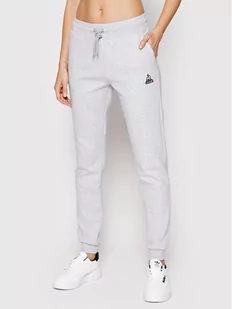 Le Coq Sportif Spodnie dresowe 2210518 Szary Regular Fit - Spodnie sportowe damskie - miniaturka - grafika 1