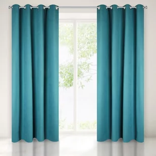 Eurofirany Zasłona Maureen 140x250 Turkusowa ex-zas-maureen-turk-140x250-przel - Zasłony - miniaturka - grafika 1