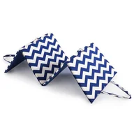 Ręczniki - B.E.S. Petrovice Mata plażowa, niebiesko-białe zygzaki - miniaturka - grafika 1