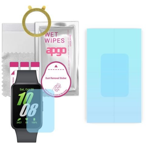 1x folia ochronna hydrożelowa do Samsung Galaxy Fit3 Fit 3 - apgo HD HQ FLEX Smartwatch Hydrogel Protection Ochrona na ekran smartwatcha