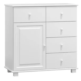 Komoda drewniana sosnowa nr47 g47 biała - Komody - miniaturka - grafika 1