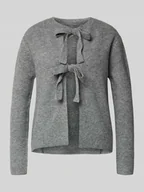 Swetry damskie - Kurtka z dzianiny o kroju regular fit z dodatkiem wełny model ‘SILLY’ - miniaturka - grafika 1