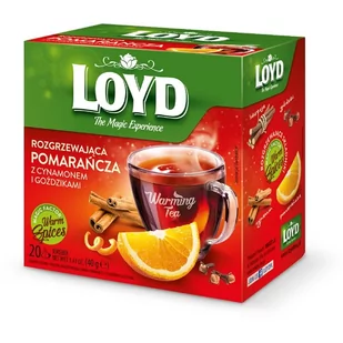 Herbata Loyd Rozgrzewająca Pomarańcza z Cynamonem i Goździkami 20x2g - Herbata - miniaturka - grafika 2