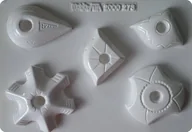 Akcesoria rzeźbiarskie - Forma do odlewów gipsu, świeczniki, 5 elementów - miniaturka - grafika 1
