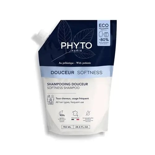 Phyto Softness Delikatny szampon do włosów z prebiotykami 750 ml Refill