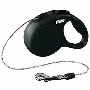 Flexi New Classic Smycz Linka Xs 3M Czarna [Fl-2429] - Smycze dla psów - miniaturka - grafika 1