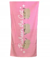 Okrycia kąpielowe dla dzieci - Ręcznik kąpielowy plażowy bawełniany Pusheen kot kotek 70x140 - miniaturka - grafika 1