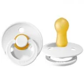 Smoczki uspokajające - Bibs Bibs Smoczek Uspokajający Kauczuk BABY WHITE S | szybka  | szeroki wybór smoczków uspokajających - miniaturka - grafika 1