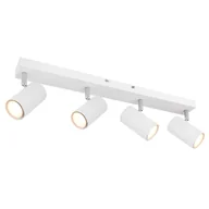 Lampy sufitowe - Globo Robby 57911-4W listwa plafon lampa sufitowa spot 4x35W GU10 biały - miniaturka - grafika 1