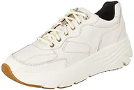 Trampki damskie - Geox Damskie tenisówki D Diamanta, Off-White, 40.5 EU - miniaturka - grafika 1