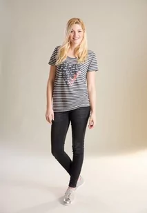ESKADRON Koszulka oversize LULU Equestrian Fanatics denim striped - Koszulki jeździeckie - miniaturka - grafika 1