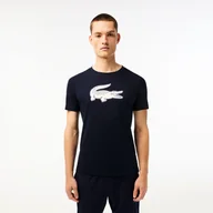 Koszulki sportowe męskie - Koszulka męska Lacoste  Big Logo Core Performance T-Shirt Navy Blue/White L - miniaturka - grafika 1