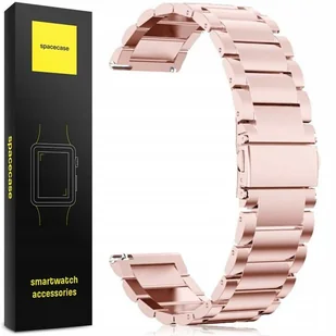 Pasek Opaska Bransoleta Spacecase Stainless Steel do Smartwatch 18mm pink - Akcesoria do smartwatchy - miniaturka - grafika 1