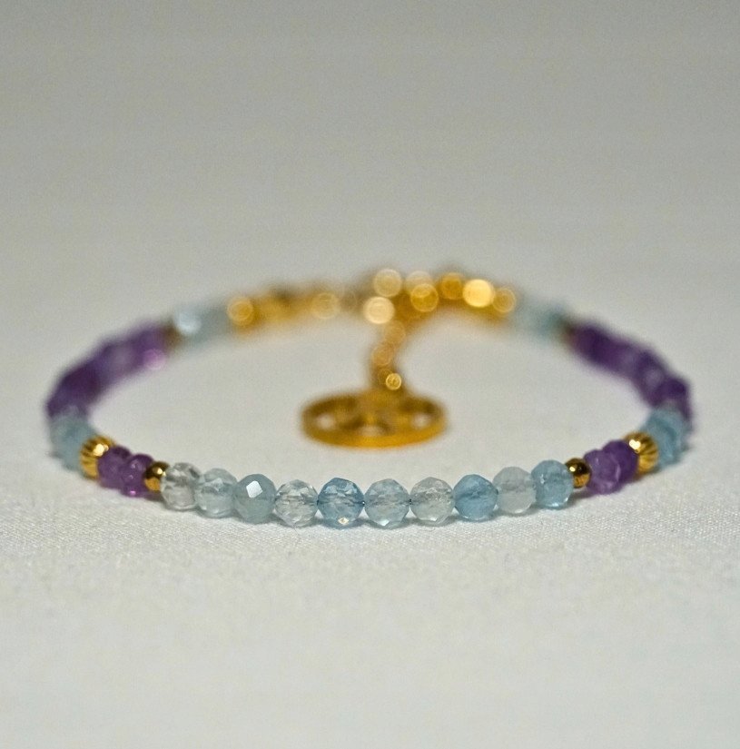 Bransoletka Znak Zodiaku RYBY 3mm - Crystals Break 3 Rozmiary