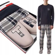 Majtki męskie - ZESTAW TOMMY HILFIGER KAPCIE + PIŻAMA SPODNIE KOSZULKA PREZENT GIFTBOX r. M - miniaturka - grafika 1
