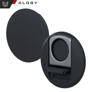 Uchwyt magnetyczny MagSafe Ring na telefon palec Alogy Holder mocowanie boczne do iPhone 14 13 12 do MacBook czarny - Statywy fotograficzne - miniaturka - grafika 8