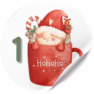 Kalendarz Adwentowy DIY Naklejki 24 szt. Świąteczne Samoprzylepne Etykiety - Zabawki kreatywne Kalendarz Adwentowy DIY Naklejki 24 szt. Świąteczne Samoprzylepne Etykiety - Zabawki kreatywne - miniaturka - grafika 1