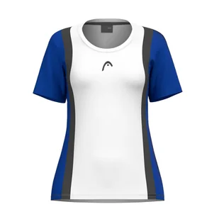 Koszulka damska Head CLUB 25 TECH T-Shirt Women Royal/White M - Koszulki sportowe damskie - miniaturka - grafika 1