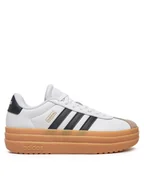 Buty dla dziewczynek - adidas Sneakersy VL Court Bold Lifestyle JP5074 Biały - miniaturka - grafika 1