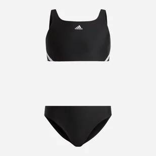 Strój kąpielowy dwuczęściowy młodzieżowy dla dziewczynki Adidas 3S Bikini IB6001 164 Czarny (4066752753508) - Stroje kąpielowe dla dziewczynek - miniaturka - grafika 1