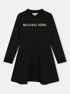 Sukienki i spódniczki dla dziewczynek - MICHAEL KORS KIDS Sukienka codzienna R30166 D Czarny Regular Fit - miniaturka - grafika 1