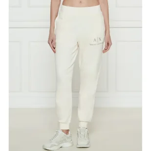 Armani Exchange Spodnie dresowe Regular Fit - Dresy damskie - miniaturka - grafika 1