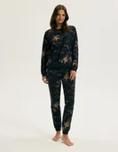 Piżamy damskie - Piżama damska długi rękaw Craco Esotiq navy M - miniaturka - grafika 1