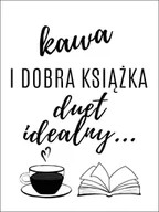 Plakaty - kawa i książka - plakat Wymiar do wyboru: 42x59,4 cm - miniaturka - grafika 1