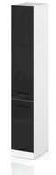 Szafki kuchenne - Słupek Kuchenny Stojący 30cm Szafka Cargo S30 Spremium Czarny Połysk - miniaturka - grafika 1