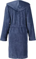 Szlafroki damskie - Cawo Szlafrok damski Welurowy z Kapturem Sea - miniaturka - grafika 1