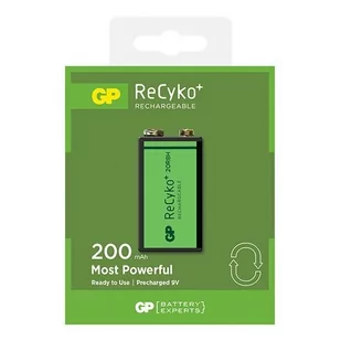 GP Recyko+ New 6F22/9V 200mAh Series - Ładowarki i akumulatory - miniaturka - grafika 2